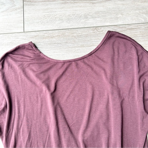 Aritzia Babaton Burgundy Open Back Stretchy Jersey Dress - Picture 6 of 14